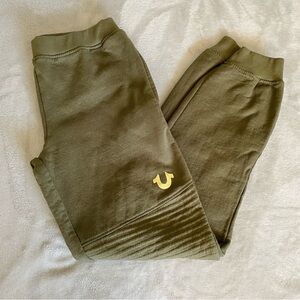 (Kids) True Religion Green Jogger Sweatpants